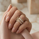 Rhiannon Pavé Stacked Ring, view 4