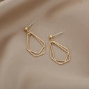 Geometric Earrings for Women, Minimalist Gold Earrings