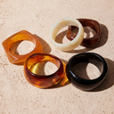 Vivienne Chunky Acrylic Bangle, view 6