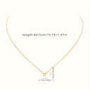 Old English Initial Necklace, Gothic Letter Pendant, 18K Gold Plated Stainless Steel