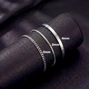 Hayden Men's Stainless Steel Bracelet Set of 3, view 6