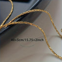 Water Wave Chain Necklace, Silver Plated Dainty Chain for Women