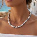 Glass Bead Necklace for Women, Colourful Summer Bead Necklace