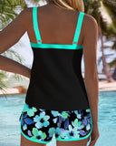 Hattie two-piece beach tankini set in bright colours, view 10