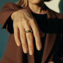 Della Chunky Gold Ring, view 4