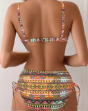 Agatha boho print bikini set, two piece swimwear, view 6