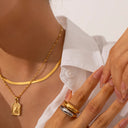 Della Chunky Gold Ring, view 9
