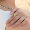 Ginny Open Gold Ring, view 5