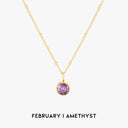 Chiara Birthstone Pendant Necklace, view 46