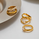 Farrah Gold Stacking Rings, view 7
