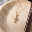 Rowan Gold Cross Necklace, view 5