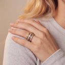 Nell Two-Tone Stacked Ring, view 3