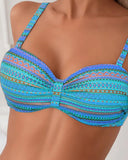 Amy striped two piece bikini set, view 10