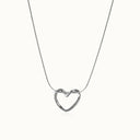 Adeline Gold Knot Heart Necklace, view 8
