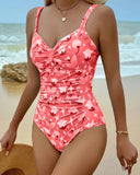 Dalia printed one piece swimsuit in tankini style, view 9