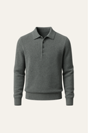 Alessandro Merino Polo Knit Mist Green