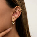 Petra Gold Ear Cuff Earrings, view 4
