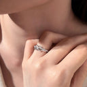 Briar Two-Tone Gold Stacked Ring, view 2