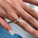 Mira Gold Marquise Ring, view 5
