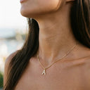 Tierney Gold Initial Necklace, view 4