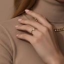 Evie Gold Trillion Ring, view 2