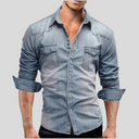 Scarborough Men's Modern Denim Shirt, view 2