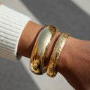 Xanthe Gold Bangle Set, view 3