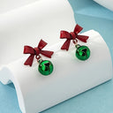 Ivy Bow Bell Earrings