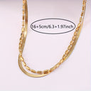 Layered Pearl Chain Bracelet, 304 Stainless Steel, 18K Gold Plated