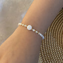 Rina Initial Pearl Bracelet, view 13