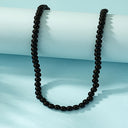 Bead Ball Necklace for Women, White, Yellow, Black or Pink