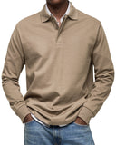 Orson Men's Long Sleeve Casual Polo Shirt, view 7