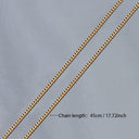 Owen Men's Fine Curb Chain Necklace, view 4