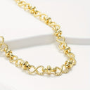 Infinity Chain Bracelet for Women, 18K Gold Plated Figure Eight Bracelet
