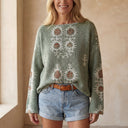 SARADIA VINTAGE BOHEMIAN SWEATER