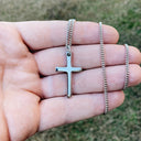 Fraser Men's Cross Pendant Necklace, view 3