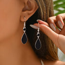Teardrop Earrings for Women, Enamel Drop Earrings, Red, Black, Blue or White