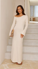 Soulina Knit Maxi Dress - Cream