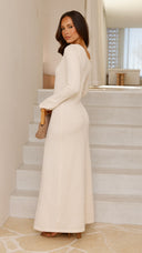 Soulina Knit Maxi Dress - Cream