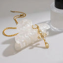 Nessa Gold Cross Necklace, view 4