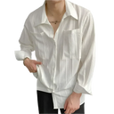 Dunsborough Men's Ribbed Texture Shirt, view 3