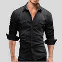 Scarborough Men's Modern Denim Shirt, view 4