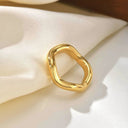 Cleo Gold Wave Ring, view 8