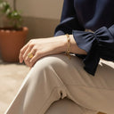 Nadia Gold Link Chain Bracelet, view 3