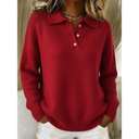 Avianna Collared Button Knit Sweater
