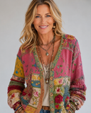 Jessa boho knit cardigan for women with relaxed flowy fit, view 7