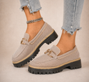 Fern breathable mesh loafers with gold-tone hardware, view 5