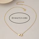 Heart Initial Necklace A to Z, Dainty Gold Letter Necklace for Women