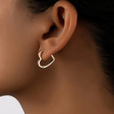 Stainless Steel Earrings for Women, 316L, 18K Gold Plated, Hypoallergenic