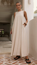 Mylah Maxi Dress - Natural